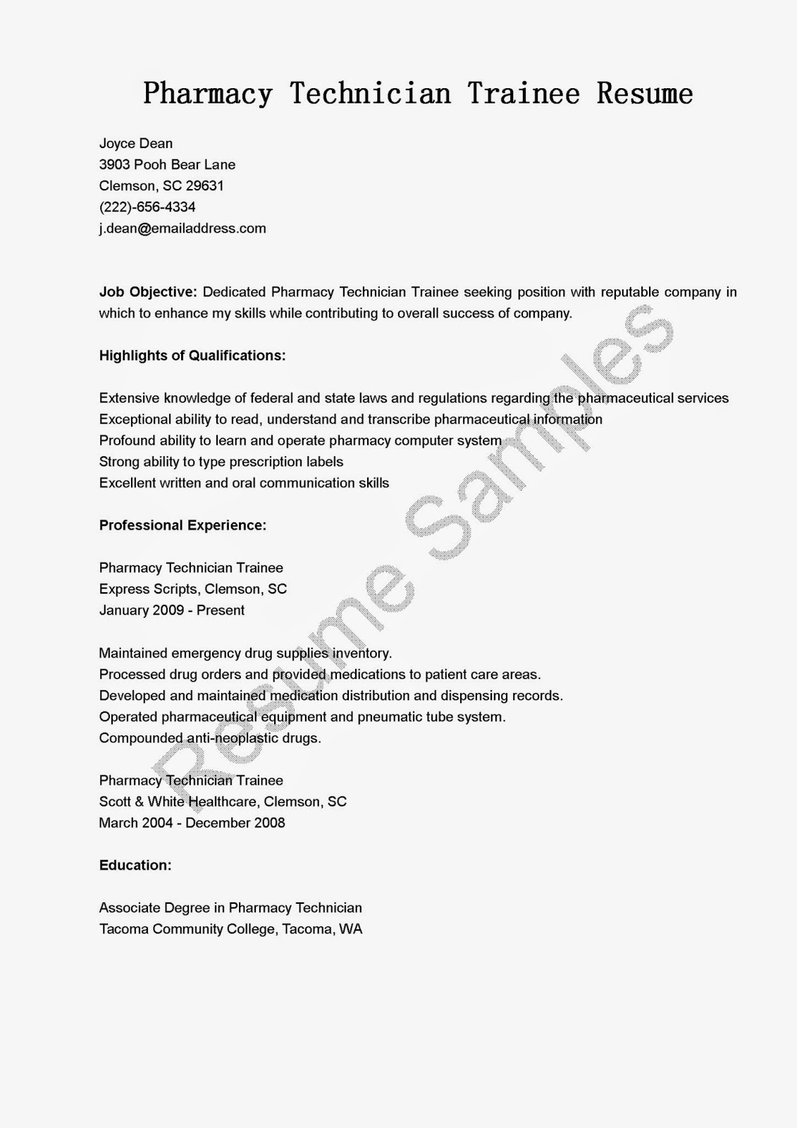 Sample contract manager resume functional format